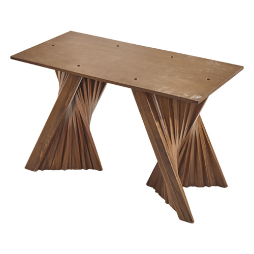 테이블다리-168 / 부채꼴원목다리 하부 원형 카페 테이블 베이스 다리